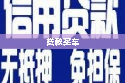 月湖贷款买车
