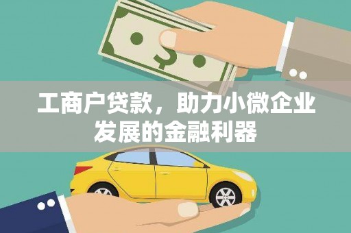 月湖工商户贷款，助力小微企业发展的金融利器