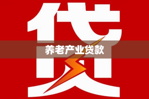月湖养老产业贷款