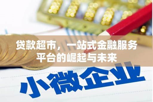 月湖贷款超市，一站式金融服务平台的崛起与未来
